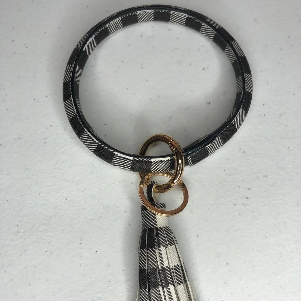 Brand New-Buffalo Check Keychain